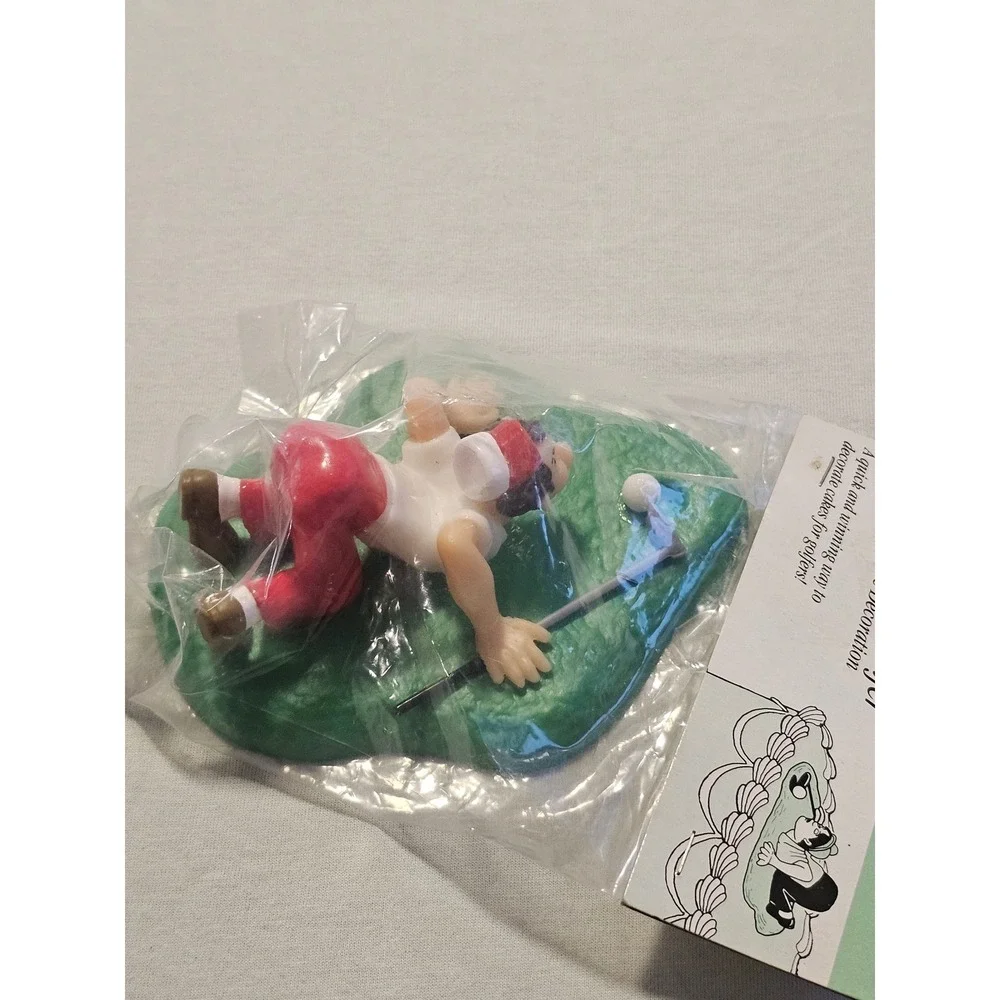 Wilton Comical Golfer Cake Decoration 2113-2554 Vintage 1991 Golf Topper New